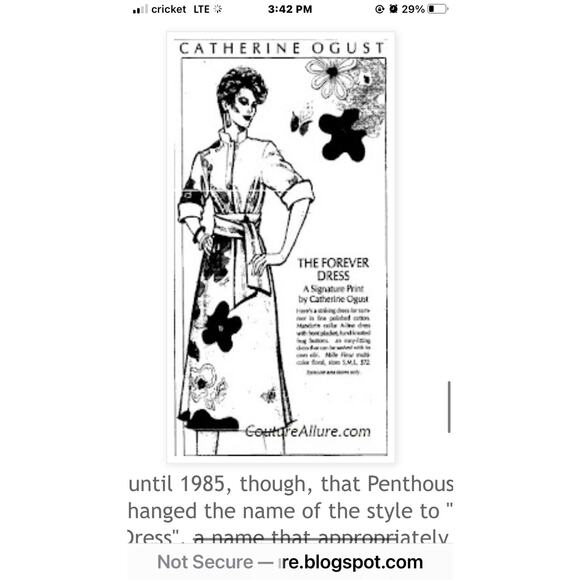 Vintage Catherine Ogust Penthouse Gallery “Forever Dress” Abstract Shirtdress XS - Picture 12 of 13